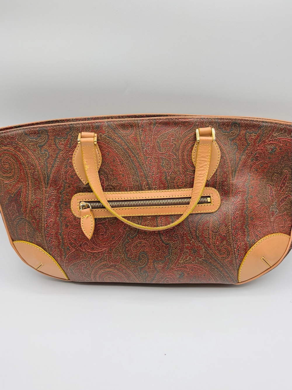 Etro Milano Paisley Coated Canvas Tote 👜 - Picture 6 of 17